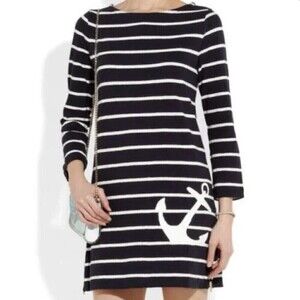 J. Crew Womens Nautical Preppy Stripped Dress X-Small